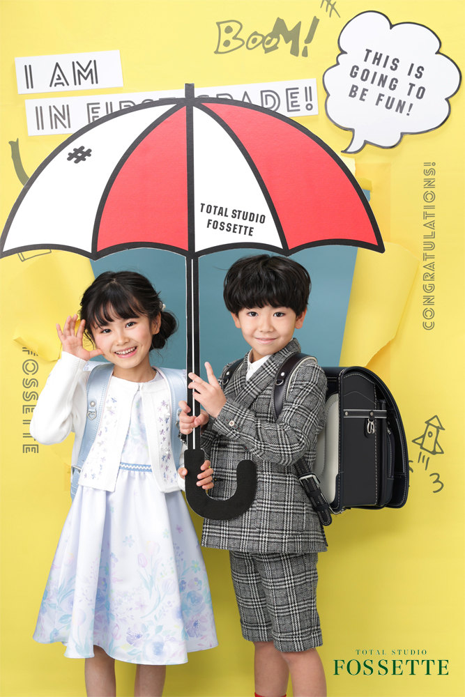 入園入学　フォセット　写真